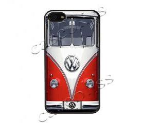 VW Retro Yellow iPhone 4/4s Case - Black Plastic